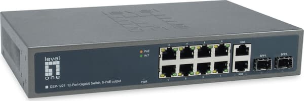 LevelOne Switch 10x GE GEP-1221      2