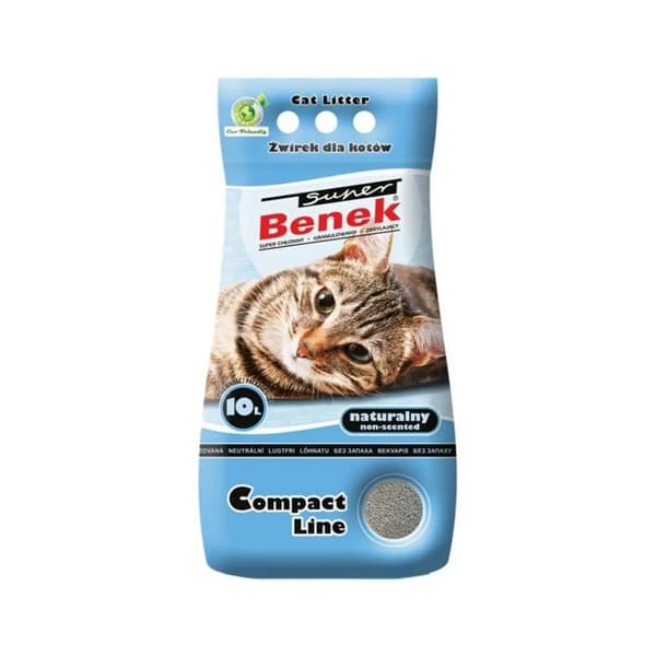 CERTECH Super Benek Compact Natural - klumpbildande kattsand 10l
