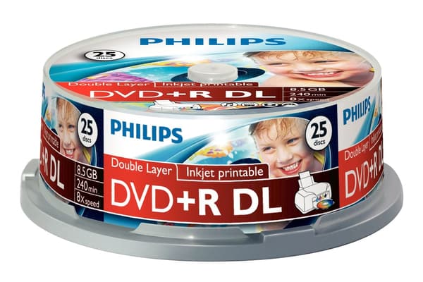 Philips DR8I8B25F - DVD+R DL x 25 - 8.
