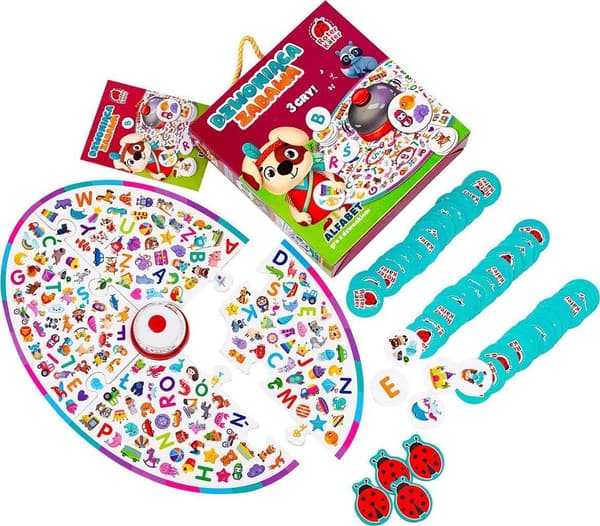 Spel med ringklocka roligt alfabet