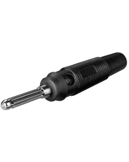 Bananstik 4mm sort 11399