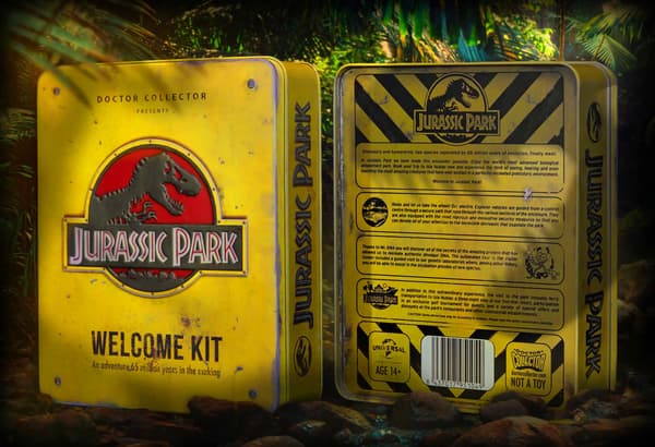 Jurassic Park Velkomstpakke Standard metalkasse replika