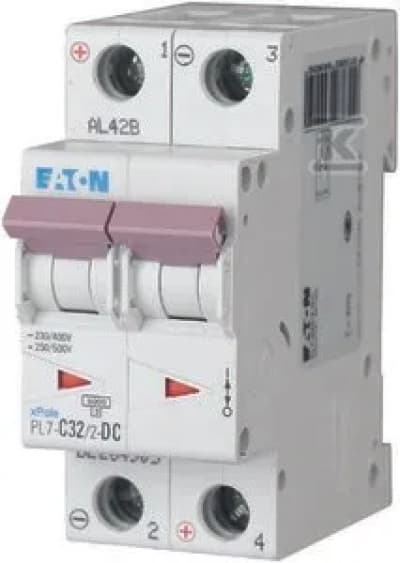 2P C 32A 10kA DC PL7-C32/2-DC suojakytkin 264905