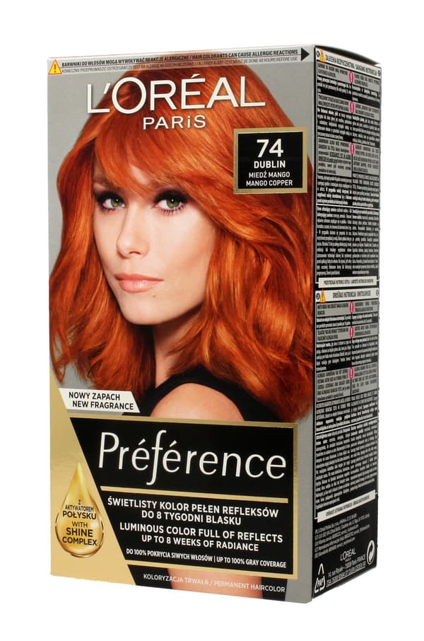 L'Oreal Paris Feria Preference 74 Mango Hiuksille tarkoitettu väri