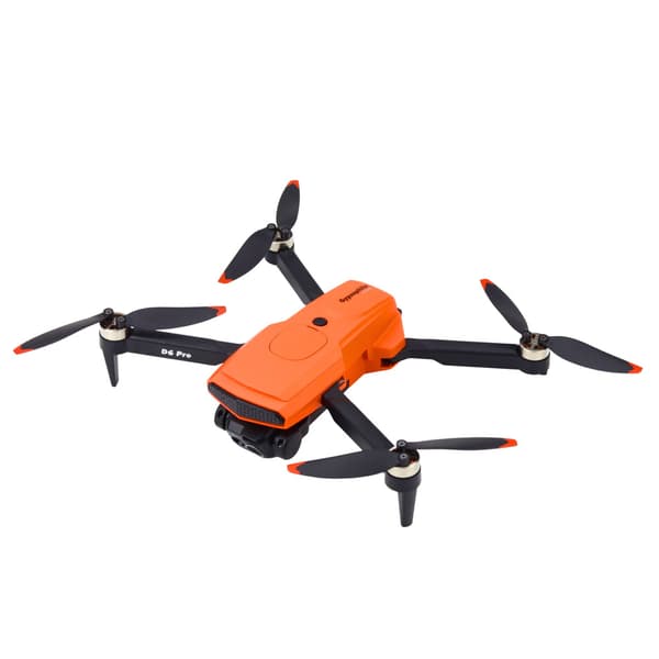 D6 PRO Drönare Dubbel HD-kamera LED-lampor Orange