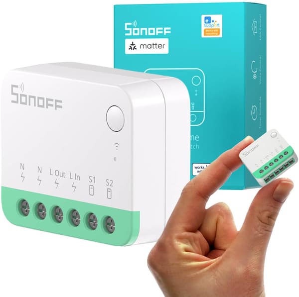 Älykytkin Sonoff MINIR4M Matter (HomeKit, SmartThings)