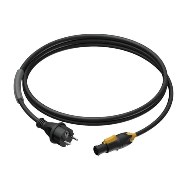 PROCAB PRP433/3 Strømkabel - schuko han - PowerCon TRUE1 hun - 3 x 1,5 mm² 3 m