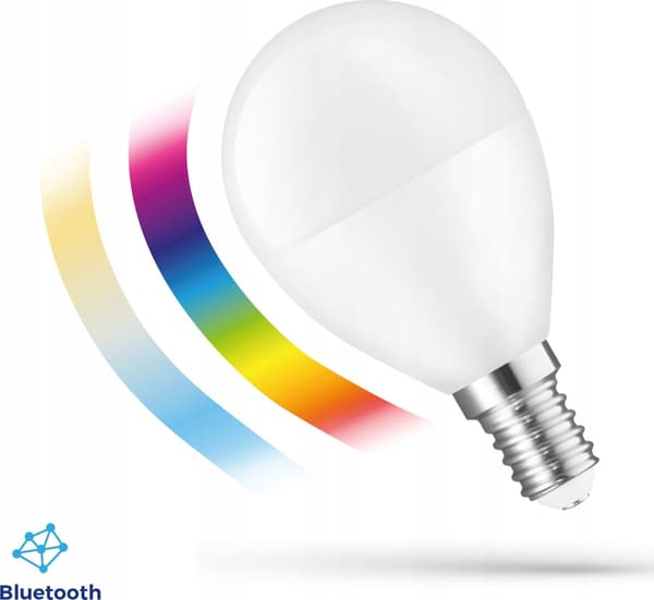 LED-KULA 4.9W E-14 230V RGBW+CCT+DIM BTM Spectrum SMART Easy Smart