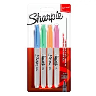 Sharpie Køb Sharpie Nyttig - sæt med tuscher 4 stk pastel