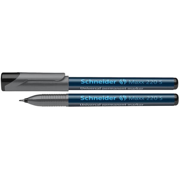 Schneider Permanentfolie Maxx 220 S, 0,4 mm, sort (4004675001986)