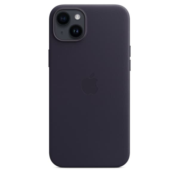 Apple iPhone 14 Plus nahkakuori MagSafella, muste