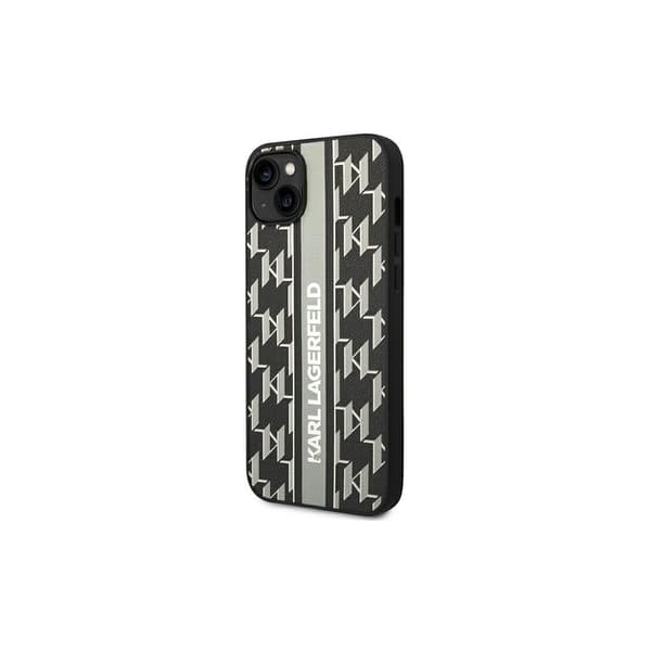 Karl Lagerfeld KLHCP14MPGKLSKG iPhone 14 Plus 6.7\" Hardcase Grå/Grå Monogram Stribe