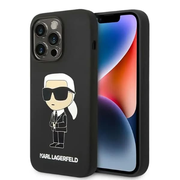 Karl Lagerfeld KLHMP14LSNIKBCK Cover til iPhone 14 Pro 6.1\" Hardcase Silikone Ikonisk Magsafe