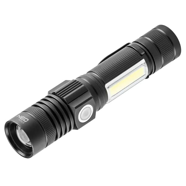 Taskulamppu Neo Taskulamppu (ladattava USB 800lm 2 in 1 CREE T6 LED-taskulamppu)