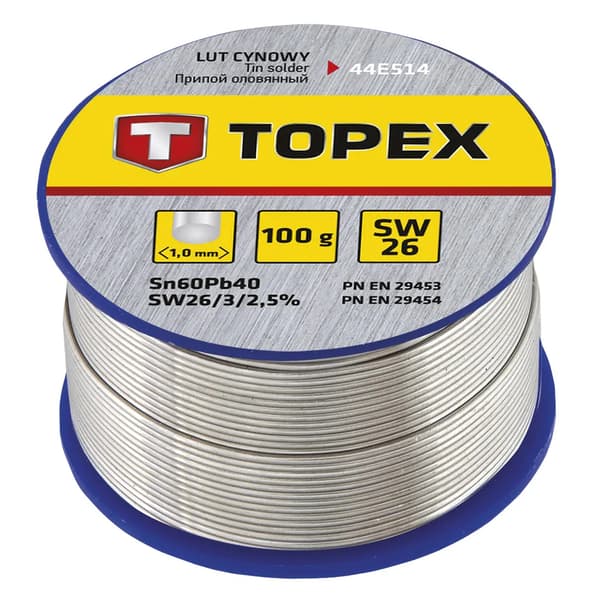 Topex-tinajuote 60 % Sn-lanka 1 mm 100 g - 44E514