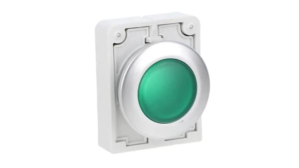 Signallampehoved 30mm flad grøn M30C-FL-G 183283