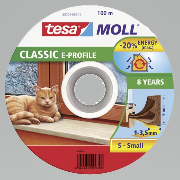 Kumitiiviste PROFIILI E 100m 9mm ruskea 55701-00101-00