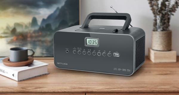 Muse Bärbar radio M-28DG USB-port, AUX-ingång,
