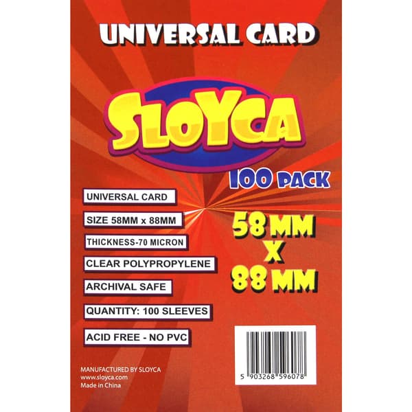 T-shirts Universal Card 58x88mm (100 stk.) SLOYCA