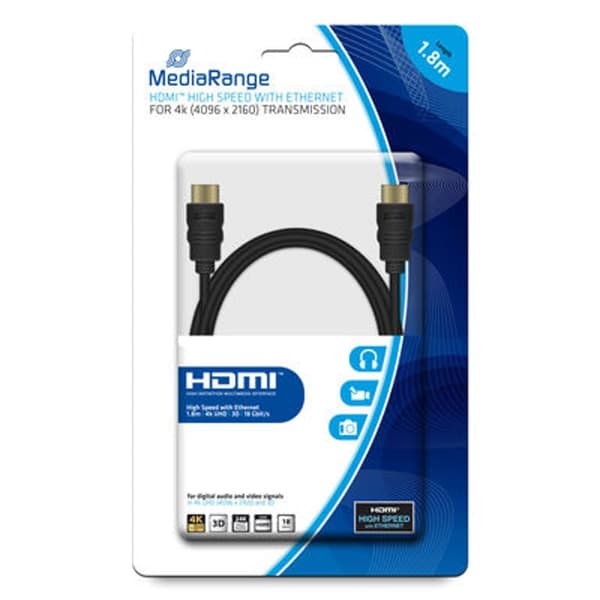 MediaRange HDMI-kabel med Ethernet - 1