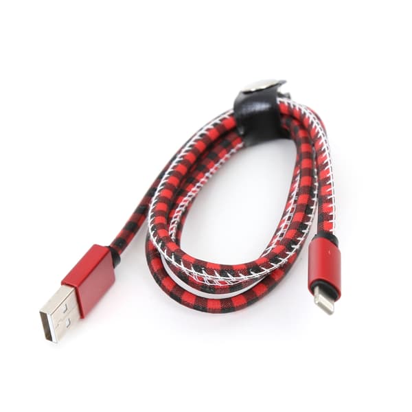 USB-A Platinet USB-kabel - Lightning 1 m Rød (PUCLCIP1R)