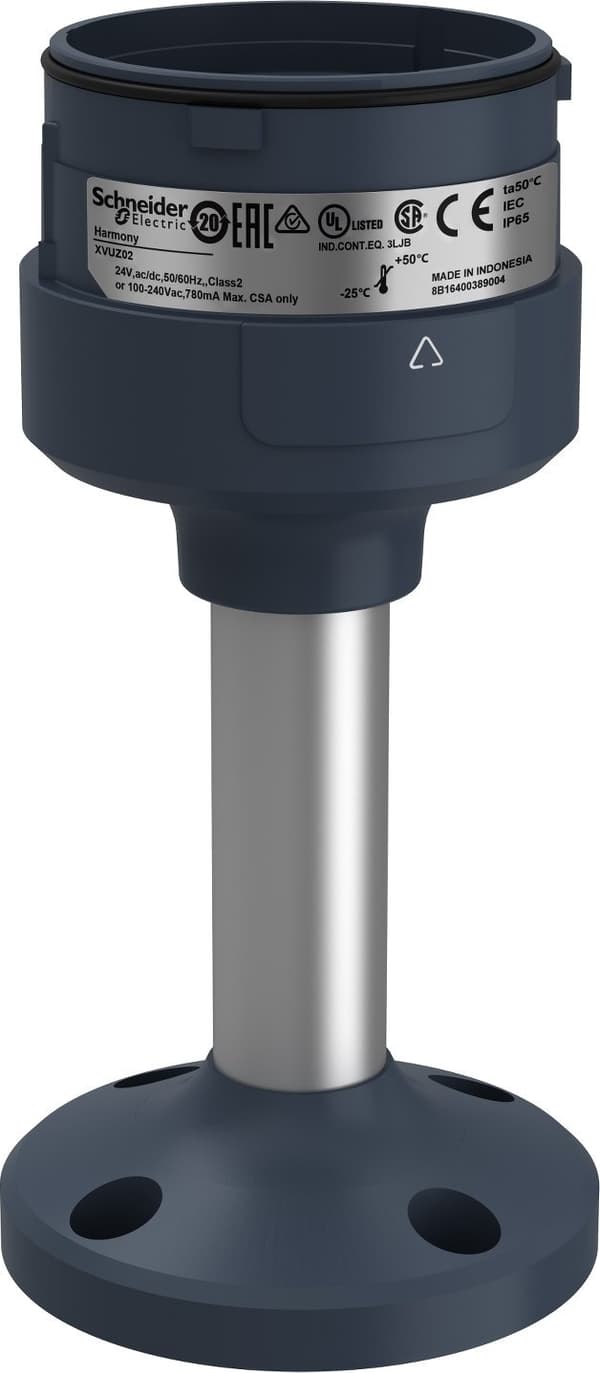 Bundmodul til signalkolonne 100mm sort XVUZ02