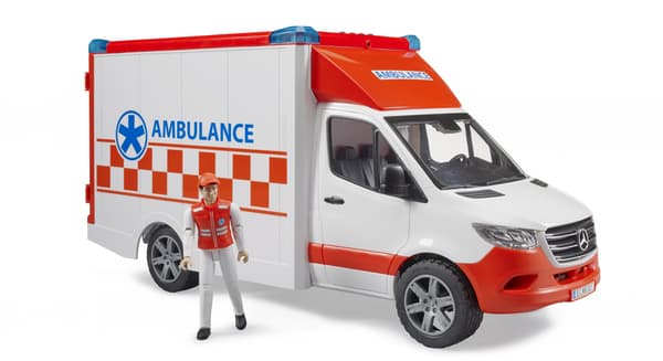 MB Sprinter Ambulans med förare (röd/vit)