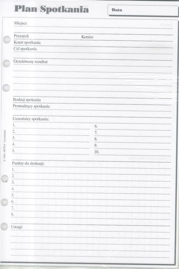 Antra Organizer Inklusion A5 Mødeplan (270047)