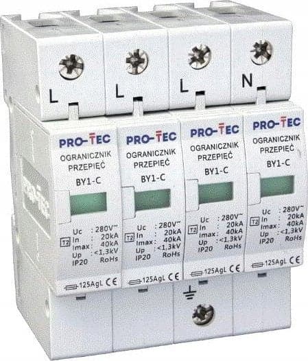 Protec Varistor bage stop klasse C (II) -BY1-C/4 3221040