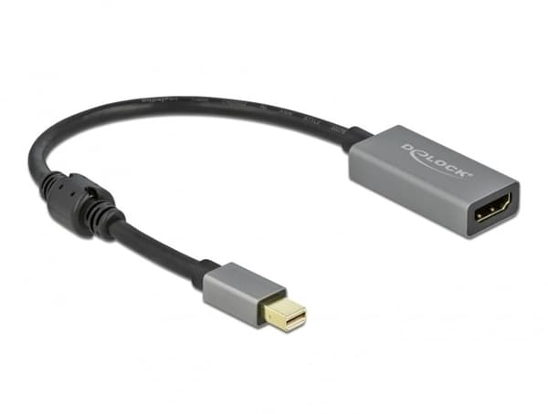Delock-sovitin mini DisplayPort 1.4 - HDMI-sovitin 4K 60 Hz Uros/Naaras