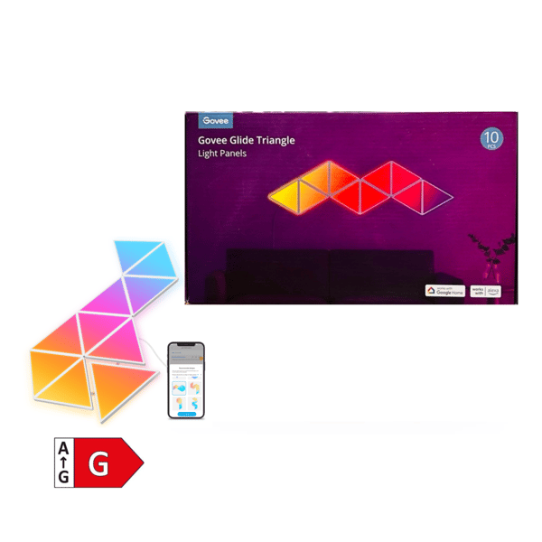 Govee H6067 Glide Tri-angle | LED-paneelit | RGBIC