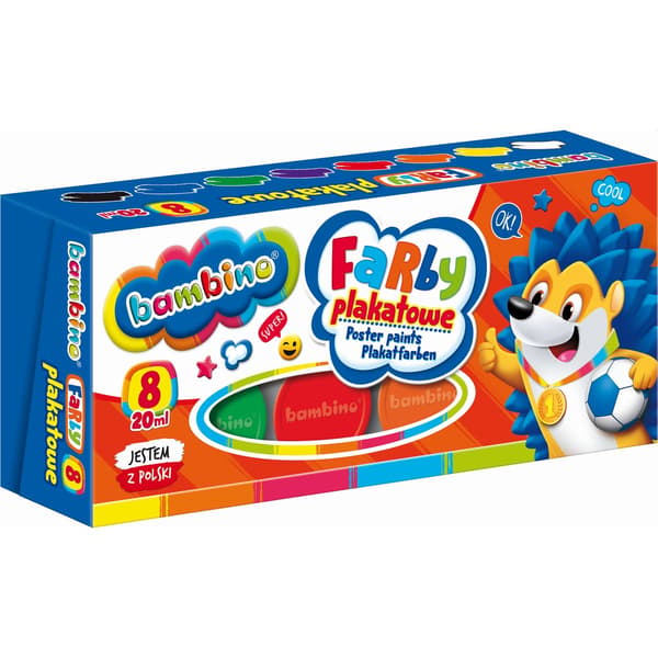 Bambino Plakatmaling Bambino 8 farver 20 ml