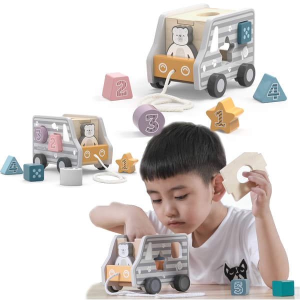 Viga Toys Puinen lisävarusteauto