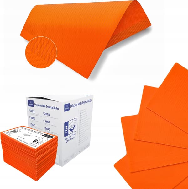 TANDLÆGE AFDÆKNING 500 STK. ORANGE