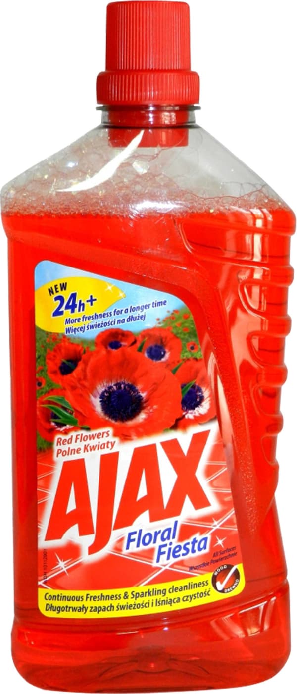 AJAX Universal flydende vaskemiddel Røde Blomster 1L