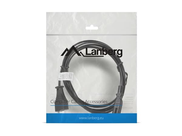 Virtajohto Lanberg CEE 7/16 A IEC320 C7 Musta