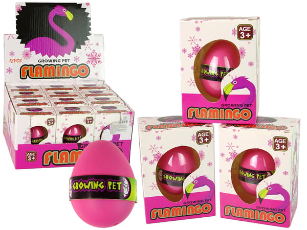 Rosnace flamingo muna 6cm pinkki