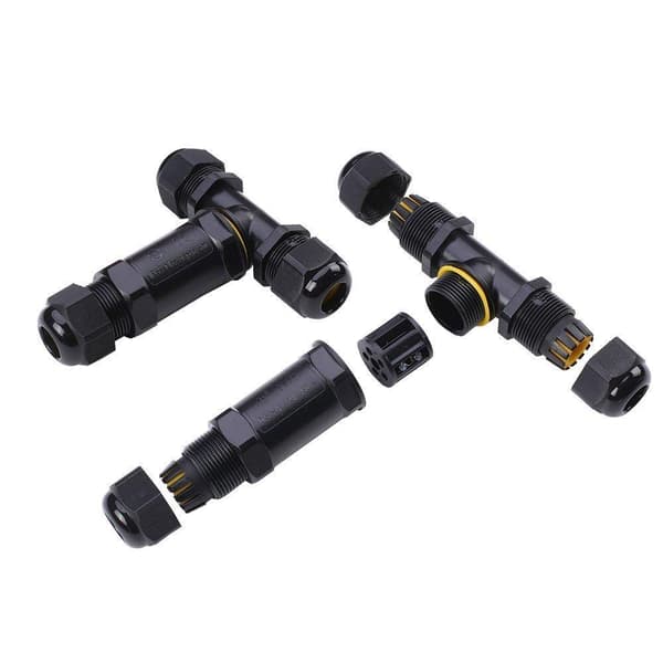 Rullekabelmuffe 8-12mm2 450V 24A Sort IP68 5978