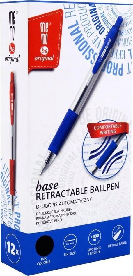 Lang automatisk base rød (12 stk) MemoBe
