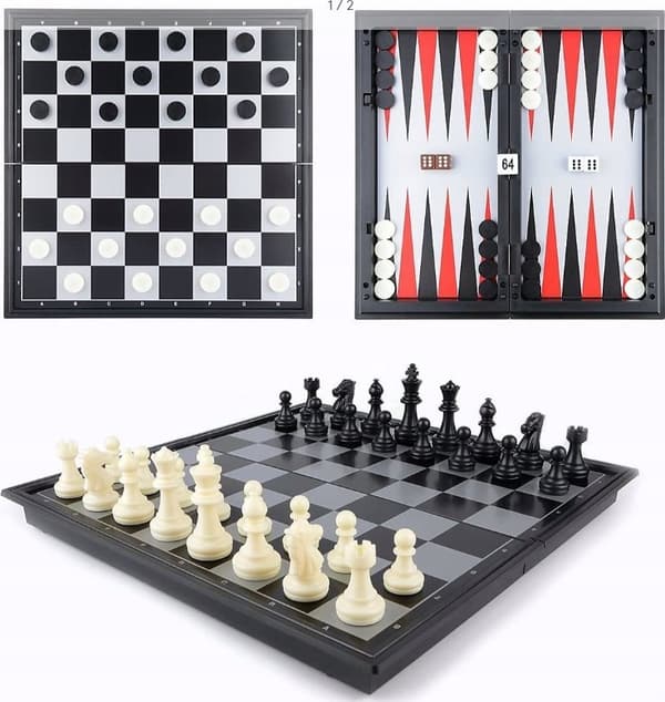 3i1 magnetisk fleksibelt skak 31.5x31.5x2cm