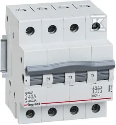 RX3 40A 4P ISOLATIONSUDLÆGGER
