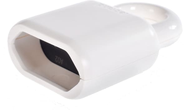 Legrand 2P 2.5A bærbar stikkontakt med ring hvid (50311)