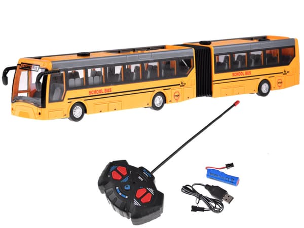 Ledbuss för stadsskolbuss styrd med RC0624 fjärrkontroll