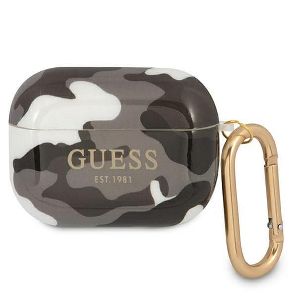 Guess, GUAPUCAMG AirPods Pro Cover sort/sort Camo Collection