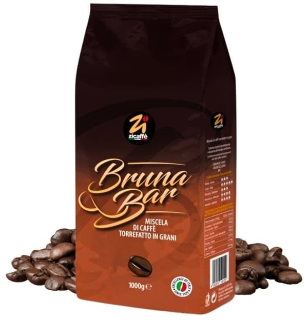 Zicaffe kokonaiset kahvipavut Linea Bruna 1kg
