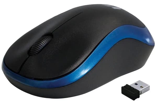 REBELTEC METEOR BLÅ/SVART TRÅDLÖS USB-MUS