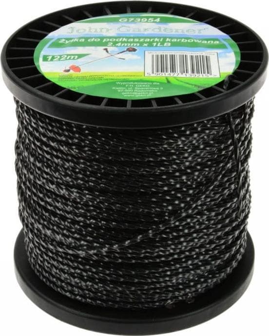 Korrugerad trimmerlina 2,4mmx1lb 122m (24/27)