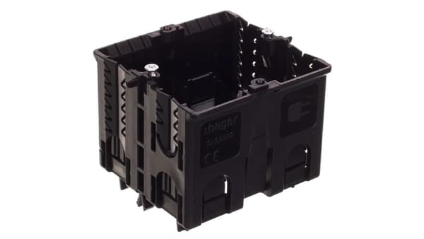 Hager Enkelt installationsboks til montering i C-profiler fuldsort (GLS5500)