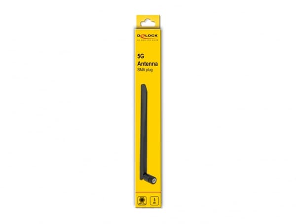 DELOCK 5G antenne 3,4 - 3.8 GHz SMA stik 5 dBi 20cm