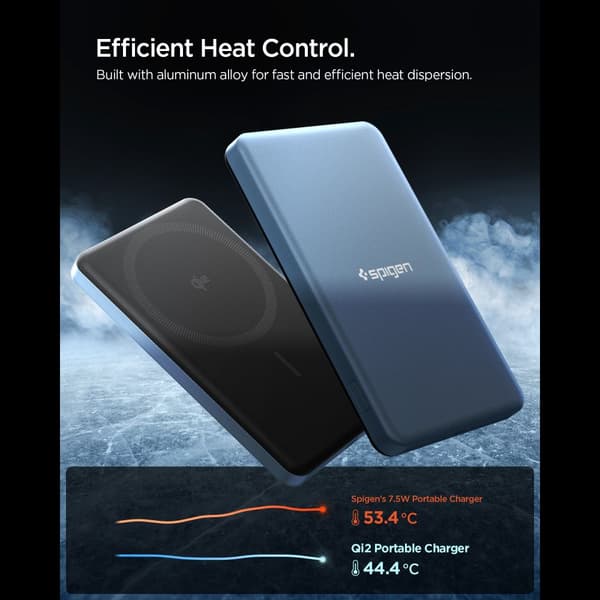 Spigen Essential 5000mAh 22.5W MagSafe Bærbar Oplader, teal blå EA2205MQ